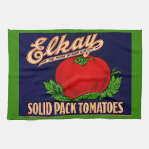 Elkay Solid Pack Tomaten aus den 1930er Jahren kön Geschirrtuch