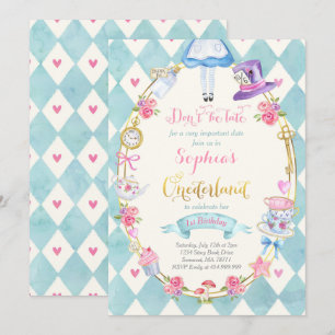 Elke in ONEderland Geburtstagsaufenthalt Tea Party Einladung