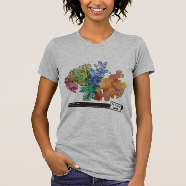 Elkhorn Koralle durch Carrie Schneider T-Shirt (Vorderseite)