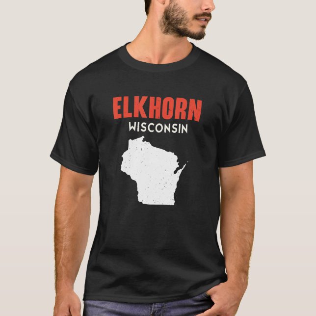 Elkhorn USA Staat America Travel Montanan Helena T-Shirt (Vorderseite)