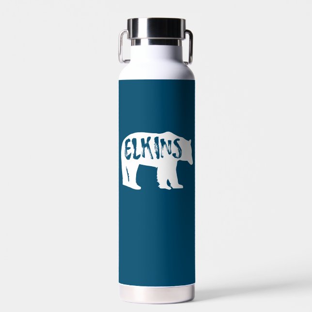 Elkins West Virginia Bear Trinkflasche (Vorne)