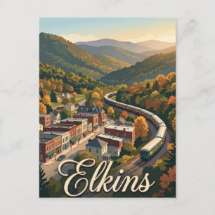 Elkins, West Virginia Postkarte