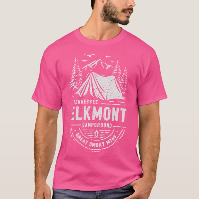 Elkmont Campground Great Smoky Mountains National T-Shirt (Vorderseite)