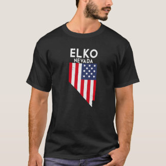 Elko Nevada USA Staat America Travel Nevadan T-Shirt