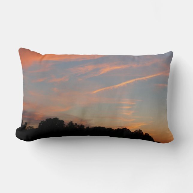 Elkridge Sunset Maryland Landscape Lendenkissen (Vorderseite)
