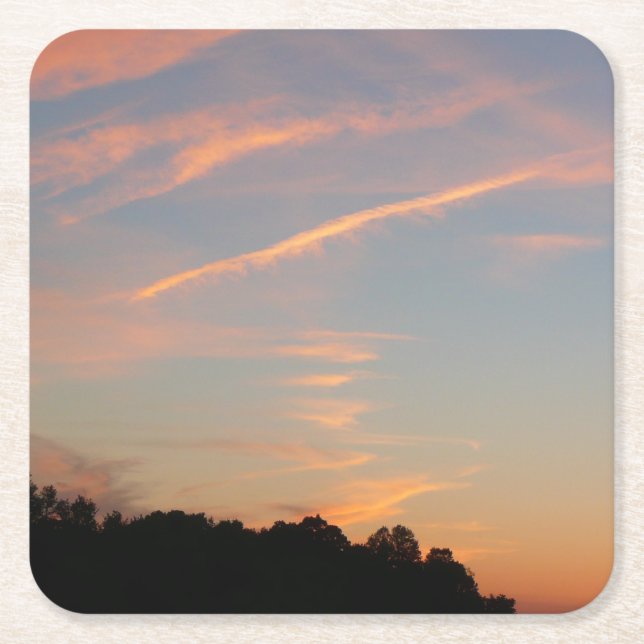 Elkridge Sunset Maryland Landscape Rechteckiger Pappuntersetzer (Vorderseite)