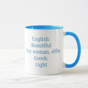 Ella Bedeutungs-und Namen-Ursprungs-Tasse Tasse