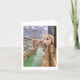 Ella Bella Banana Karo der Blick auf den Venedig K Dankeskarte