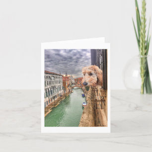 Ella Bella Banana Karo der Blick auf den Venedig K Dankeskarte