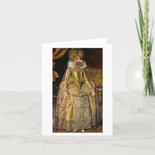 Ella Bella Bananas Renaissance-Portrait Dankeskarte