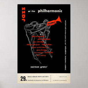 Ella Fitzgerald - Dizzy Gillespie Jazzplakat Poster