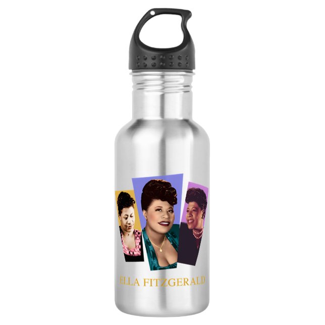 Ella Fitzgerald Edelstahlflasche (Vorderseite)