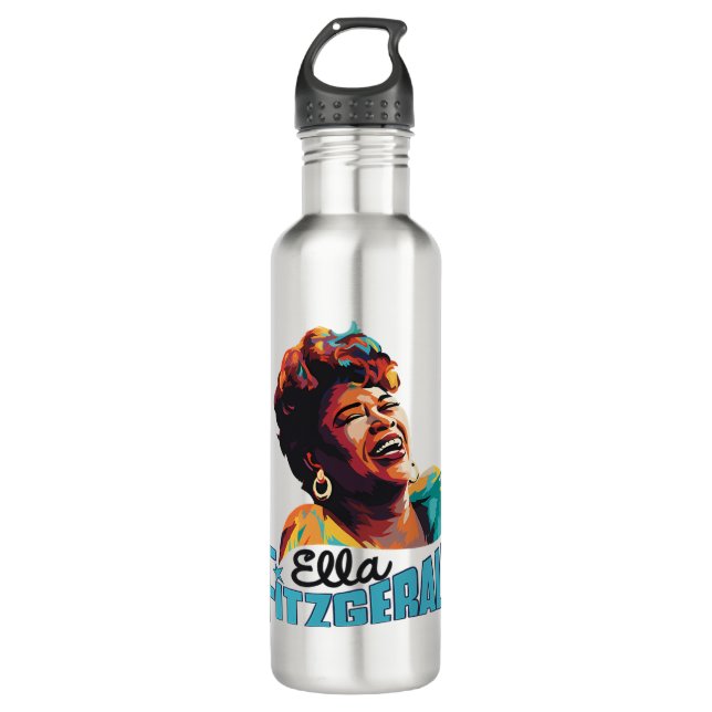 Ella Fitzgerald Edelstahlflasche (Vorderseite)