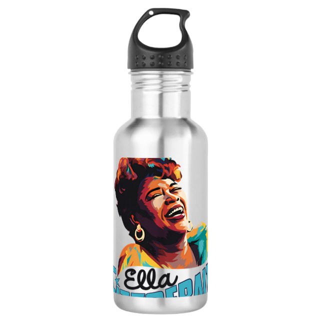 Ella Fitzgerald Edelstahlflasche (Vorderseite)