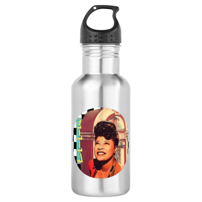 Ella Fitzgerald Edelstahlflasche (Vorderseite)