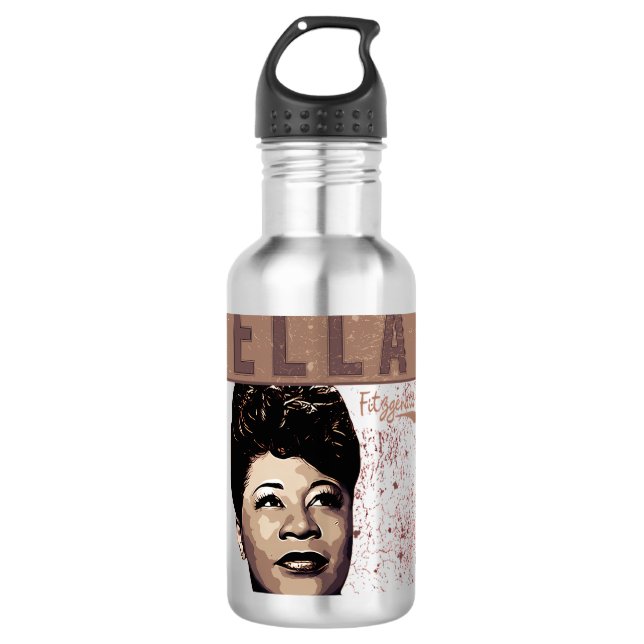 Ella Fitzgerald Edelstahlflasche (Vorderseite)