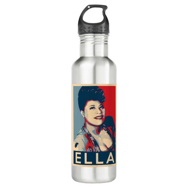 Ella Fitzgerald Edelstahlflasche (Vorderseite)