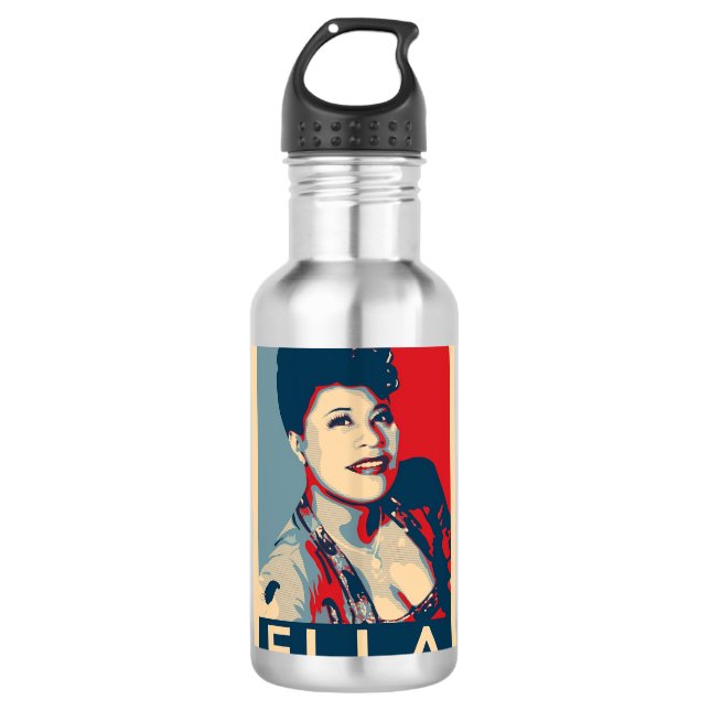 Ella Fitzgerald Edelstahlflasche (Vorderseite)
