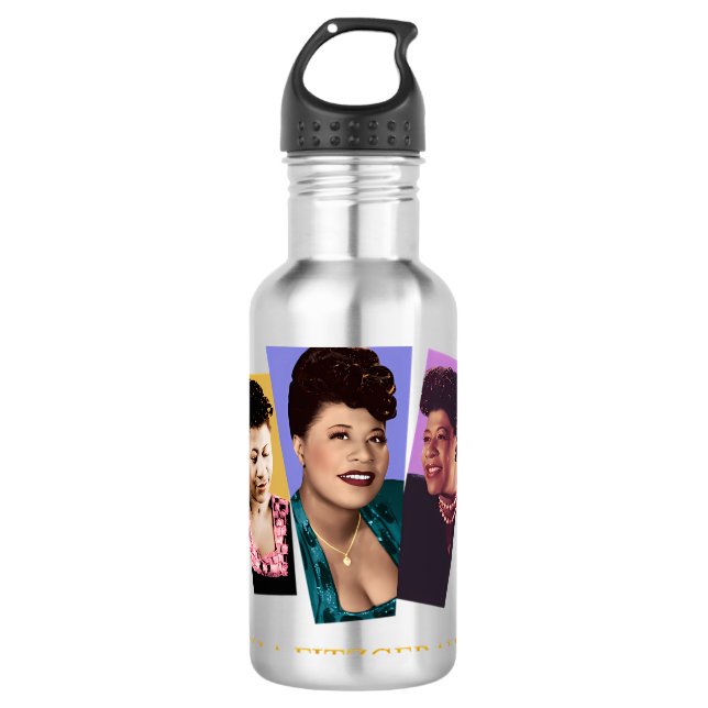 Ella Fitzgerald Edelstahlflasche (Vorderseite)