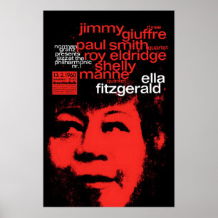 Ella Fitzgerald Jazzplakat - Ella in Berlin Poster