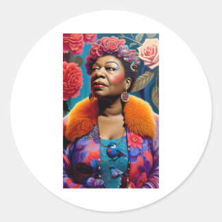 Ella Fitzgerald Runder Aufkleber