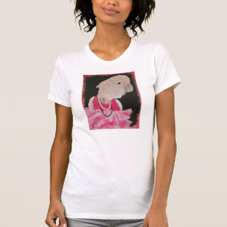 Ella hübsch im rosa T-Stück T-Shirt