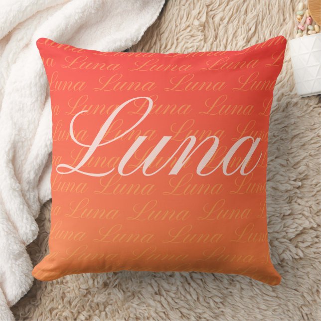 Ella Repeat Name Pattern Design Kissen (Decke)