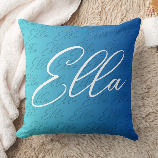 Ella Repeat Name Pattern Design Kissen (Decke)