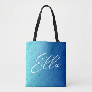 Ella Repeat Name Pattern Design Tasche