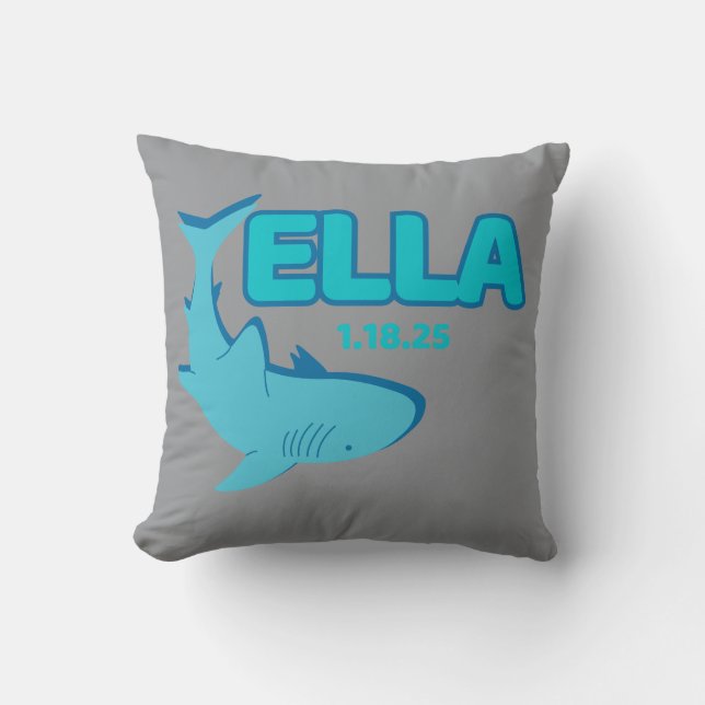 Ella Shark Pillow Kissen (Vorderseite)