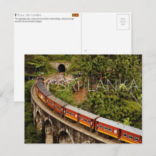Ella, Sri Lanka Reise-Postkarte Postkarte