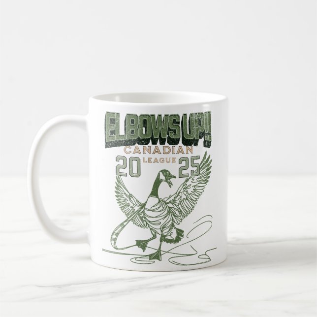 Ellbogen auf! Kanada Goose Canadian Hockey Culture Kaffeetasse (Links)