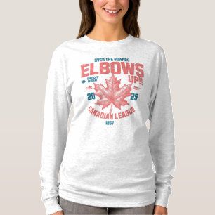 Ellbogen auf! Über die Boards Kanadischer Liga Hoc T-Shirt