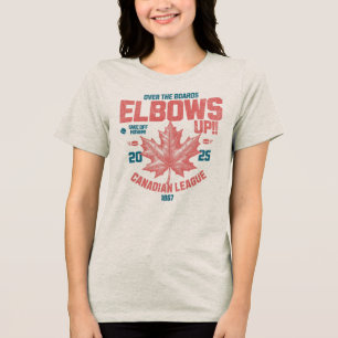 Ellbogen auf! Über die Boards Kanadischer Liga Hoc Tri-Blend Shirt