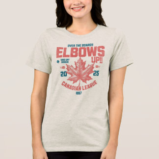 Ellbogen auf! Über die Boards Kanadischer Liga Hoc Tri-Blend Shirt
