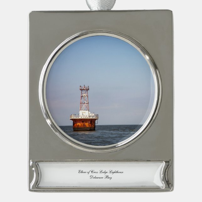 Ellbogen des Kreuzlichtthauses Banner-Ornament Silber (Vorderseite)