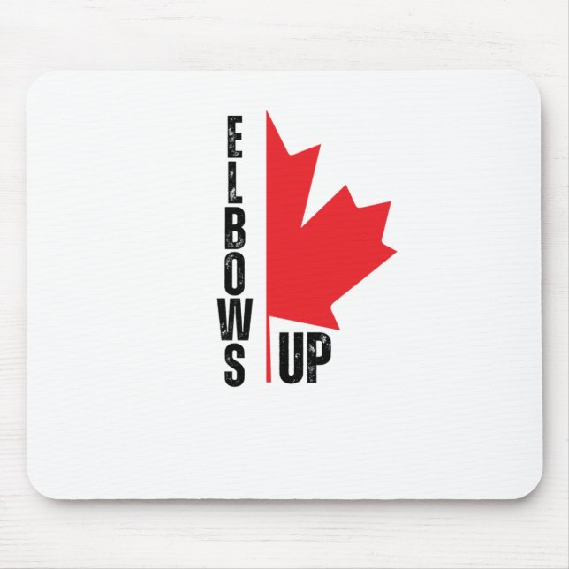 Ellbogen hoch Aufkleber  Mousepad (Vorne)