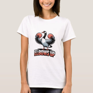 Ellbogen hoch – kämpfende kanadische Gans T-Shirt