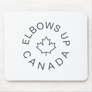 Ellbogen hoch Kanada Aufkleber6 Mousepad