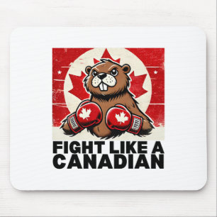 Ellbogen hoch Kanada Kanadische Gegen Zölle Biber Mousepad