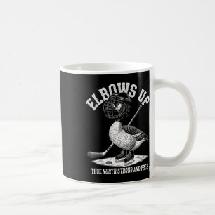 Ellbogen hoch Kanada Lustiger Hockey Kaffeetasse