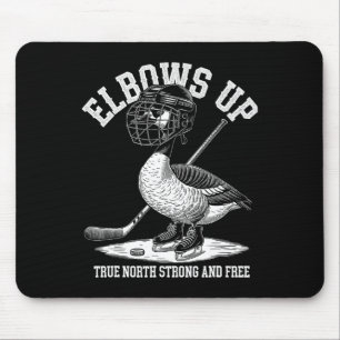 Ellbogen hoch Kanada Lustiger Hockey Mousepad