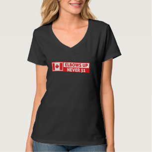 Ellbogen hoch Kanada Stark und Frei Stolz Kanadier T-Shirt