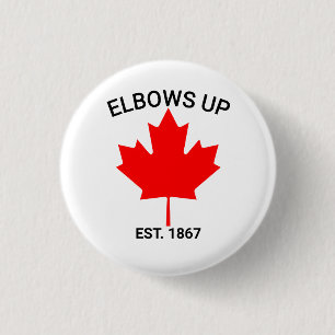 Ellbogen hoch Kanada Stark Unterstütze Kanada Button