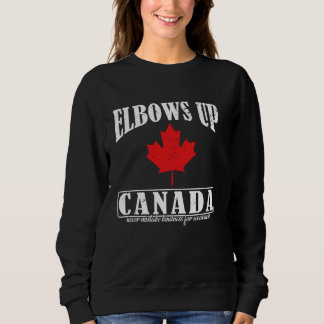 Ellbogen hoch Kanada Verwechseln Sie Freundlichkei Sweatshirt