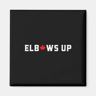 Ellbogen hoch Lustiger kanadischer Hockey Maple Le Magnet
