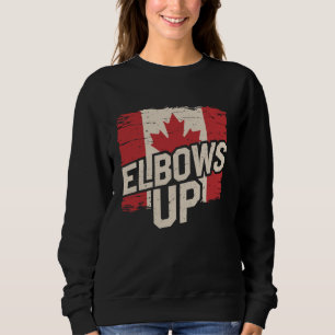 Ellbogen hoch Starkes Kanada Est 1867 Stolzer Kana Sweatshirt