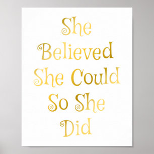 Elle a cru qu'elle pourrait affiche de motivation