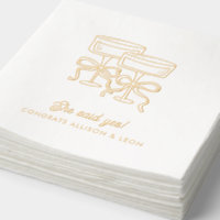 Elle A Dit Oui Cocktails Personnalisés Bow Napkins