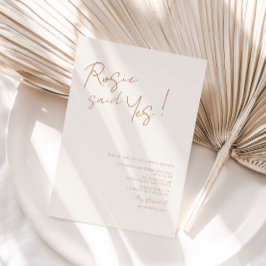 Elle A Dit Oui Earthy Boho Invitation De La Douche